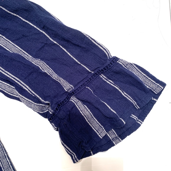 Sonoma Blue and White Peasant Blouse - Picture 2 of 6